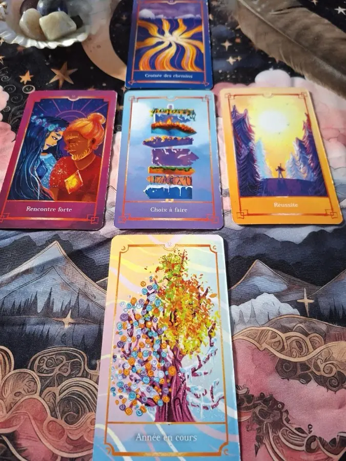 Tirage de cartes oracle sur le thème du chemin de vie